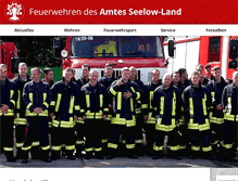 Tablet Screenshot of feuerwehr-seelow-land.de